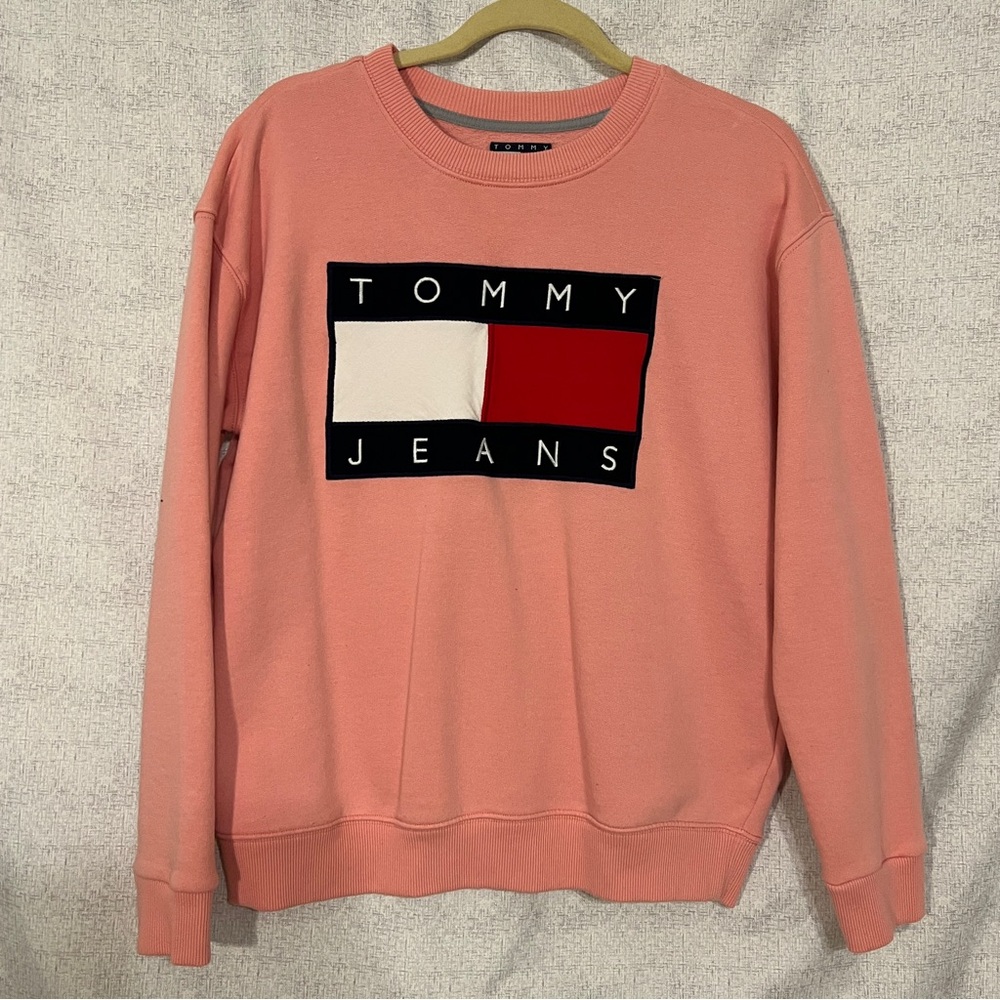 Tommy Jeans Pink Crewneck Sweatshirt (Med)